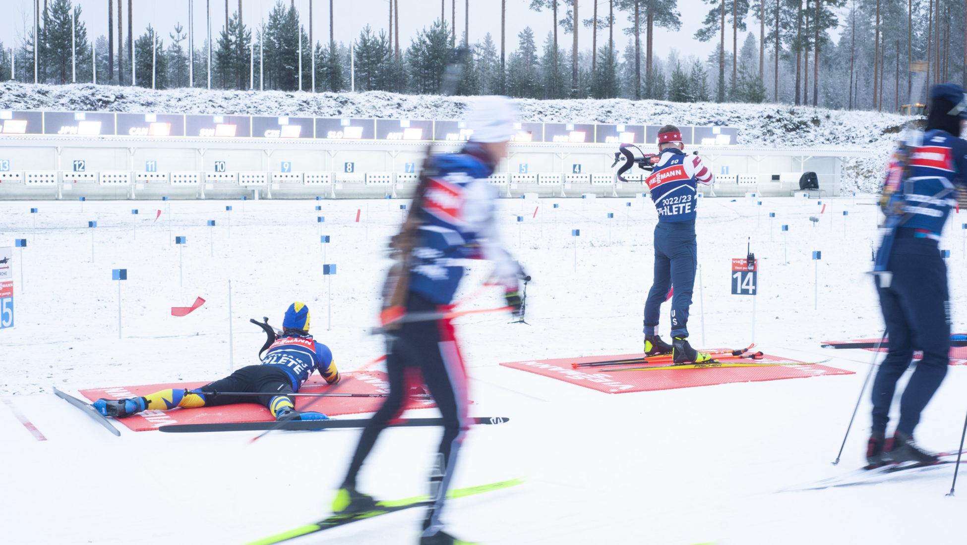 Athletes at BMW IBU World Cup at Kontiolahti