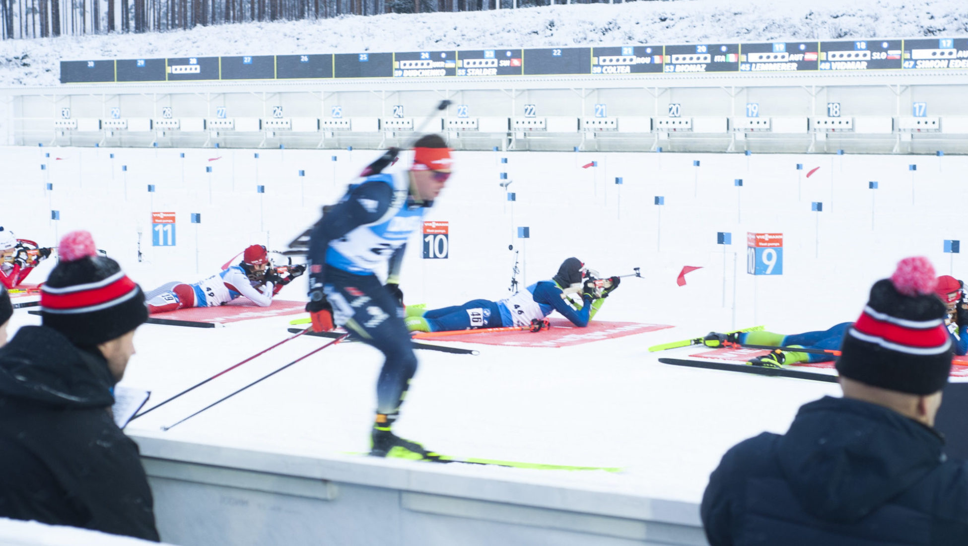 Athletes at BMW IBU World Cup at Kontiolahti